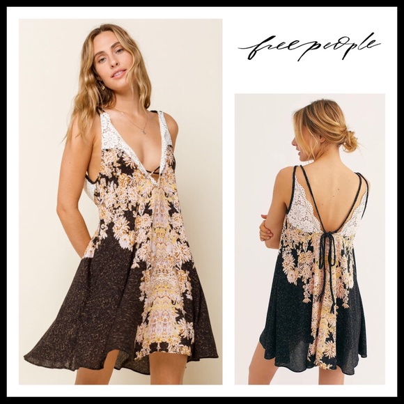 Free People Dresses & Skirts - FREE PEOPLE BOHO FLOWY SLIP TANK SUN DRESS A3C
